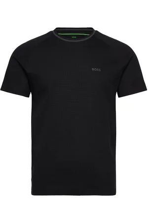 HUGO BOSS Tee Tape Jq Sport Men Sports Clothes Sport Tops Sport T-Skjorte Black