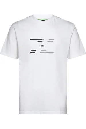 HUGO BOSS Tee Tape Hj Sport Men Sports Clothes Sport Tops Sport T-Skjorte White