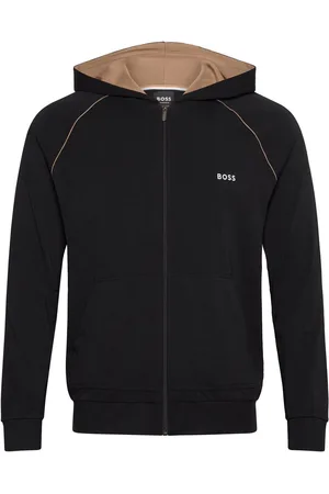 HUGO BOSS Mix&Match Jacket H Tops Sweatshirts & Hoodies Hoodies Black
