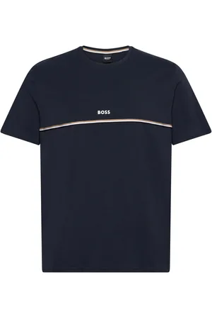 HUGO BOSS Unique T-Shirt Tops T-Kortærmet Skjorte Navy