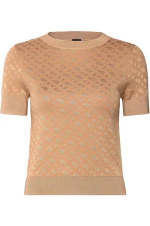 HUGO BOSS Forkena Tops Knitwear Jumpers Beige