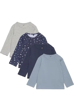The New Tnsbbaby Boys Basic L_S Tee Multi Pack Tops T-shirts Long-sleeved T-Skjorte Navy
