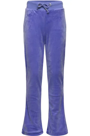 Juicy Couture Diamante Bootcut Jogger Bottoms Sweatpants Purple