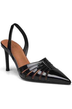Billi Bi Pumps Shoes Sling Backs Heeled Slingbacks Black
