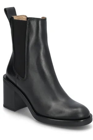 HUGO BOSS Camy_Chbootie70_C1 Shoes Boots Ankle Boots Ankle Boots With Heel Black