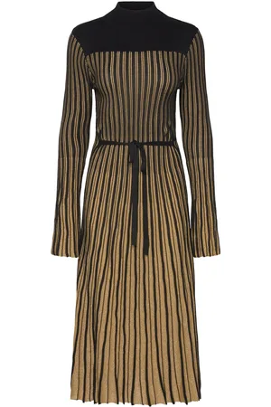 French Connection Journee Mari Ls Dress Knælang Kjole Black