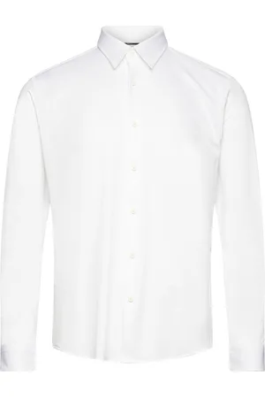 HUGO BOSS P-Roan-Kent-C1-233 Tops Shirts Business White