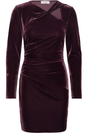 Reiss Alba Kort Kjole Burgundy