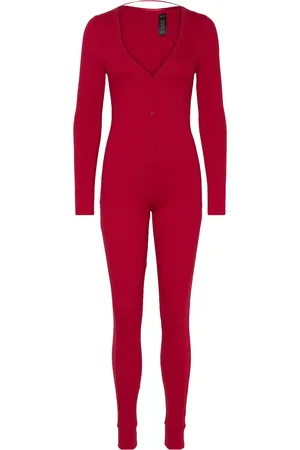 Hunkemöller Fleece Sie Pyjamas Nattøj Red