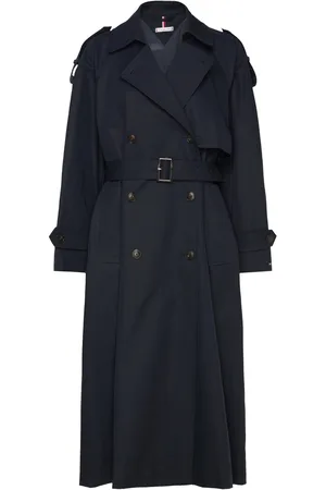 Tommy Hilfiger Over D Trench Coat Trenchcoat Frakke Navy