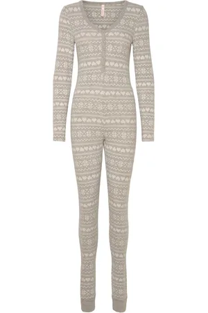 Hunkemöller Fleece Sie Pyjamas Nattøj Grey