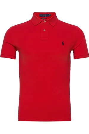 Ralph Lauren The Iconic Mesh Polo Shirt Tops Polos Short-sleeved Red