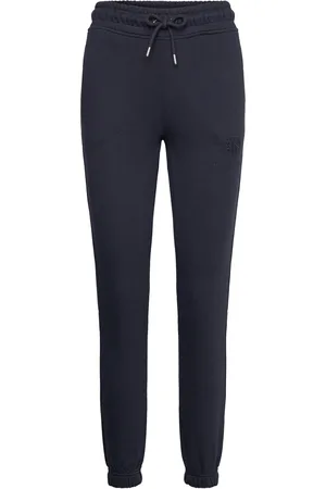 GANT Reg Tonal Shield Sweatpants Bottoms Sweatpants Navy