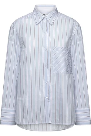 DAY Birger et Mikkelsen Mac - Classic Stripe Rd Designers Shirts Long-sleeved Blue