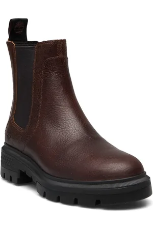 Timberland Mid Chelsea Boot Shoes Chelsea Boots Brown