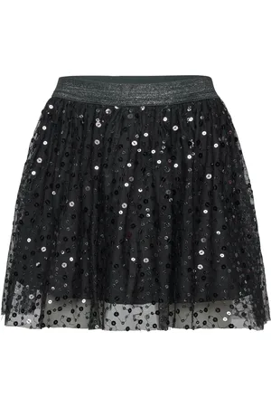 Creamie Skirt Sequins Dresses & Skirts Skirts Tulle Skirts Black