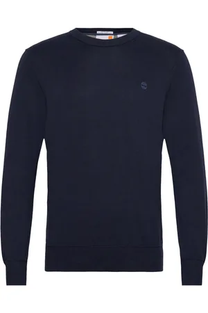 Timberland Cotton Yd Sweater Designers Knitwear Round Necks Navy