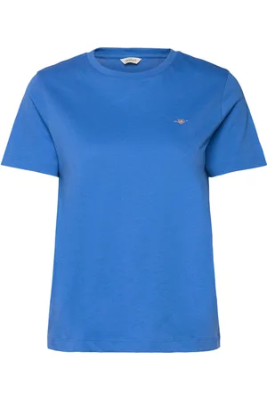GANT Reg Shield Ss T-Shirt Tops T-shirts & Tops Short-sleeved Blue