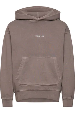 JACK & JONES Jcokinetic Dyed Sweat Hood Jnr Tops Sweatshirts & Hoodies Hoodies Brown Jack & J S