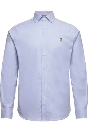 U.S. Polo Assn. Uspa Shirt Flex Calvert Men Tops Shirts Casual Blue