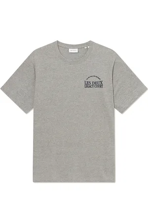 Les Deux Legacy Court T-Shirt Tops T-Kortærmet Skjorte Grey
