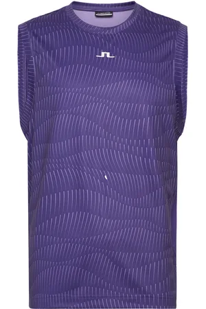 J Lindeberg Jack Sleeveless Tee Sport Men Sport Clothing Sport Tops Sport Tank Tops Purple