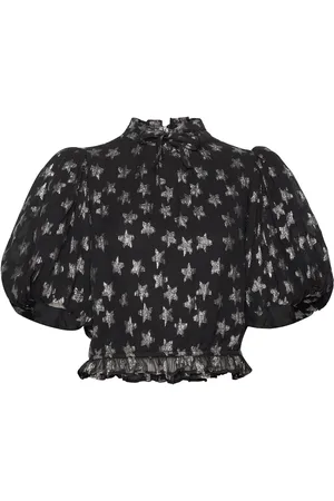 Fabienne Chapot Dolli Top Tops Blouses Short-sleeved Black