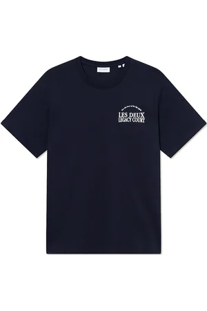 Les Deux Legacy Court T-Shirt Tops T-Kortærmet Skjorte Navy