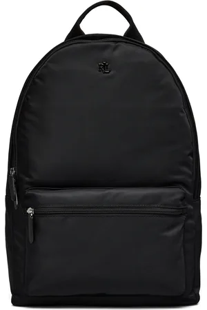 Ralph Lauren Nylon Medium Stevie Backpack Rygsæk Taske Black