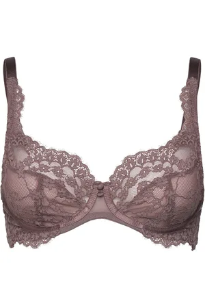 Hunkemöller Daisy Non-Padded Underwired Bra Lingerie Bras & Tops Wired Bras Grey