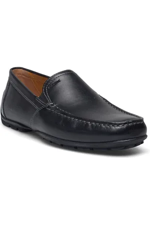 Geox U M R V Loafers Flade Sko Black