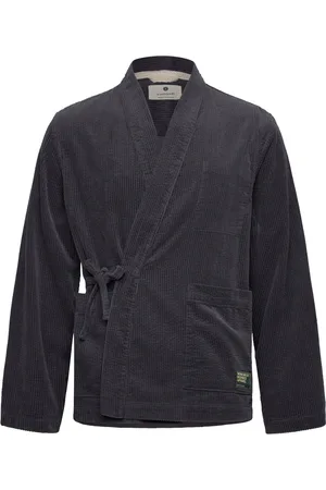 Anerkjendt Akjesper Cord Kimono Tops Overshirts Blue
