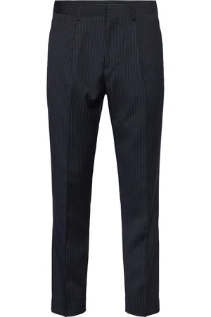Matinique Maweller Pleat Pant Bottoms Trousers Formal Navy