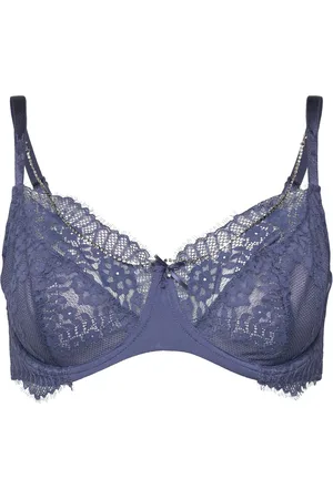 Hunkemöller Pearlene Non-Padded Underwired Bra Lingerie Bras & Tops Wired Bras Blue