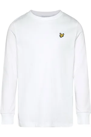 Lyle & Scott Plain Ls T-Shirt Tops Sweatshirts & Hoodies Sweatshirts White