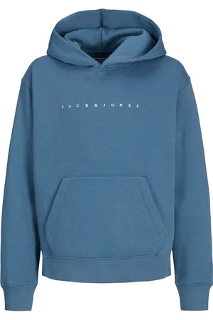 JACK & JONES Jjestar Jj Sweat Hood Noos Jnr Tops Sweatshirts & Hoodies Hoodies Blue Jack & J S