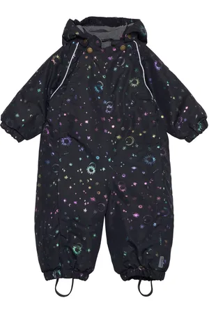 Mikk-Line Polyester Baby Suit - Glitter Outerwear Coveralls Snow-ski Coveralls & Sets Navy