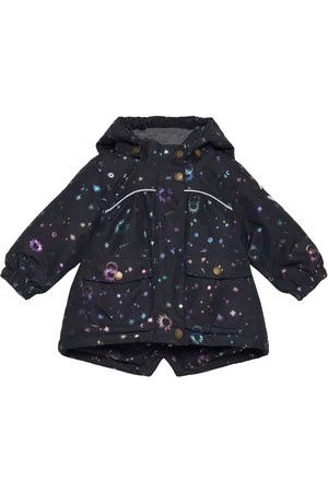 Mikk-Line Polyester Baby Girls Jacket-Glitter Outerwear Jackets & Coats Winter Jackets Navy