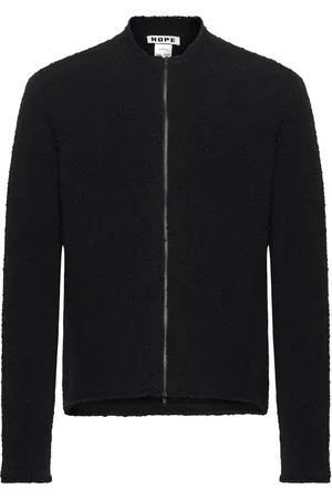 Hope Goal Cardigan Black Boucle Tops Knitwear Cardigans Black