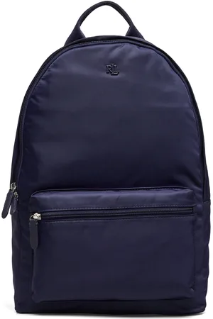 Ralph Lauren Nylon Medium Stevie Backpack Rygsæk Taske Navy
