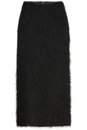 Lindex Skirt Tassy Skirts Knee-length & Midi Skirts Black