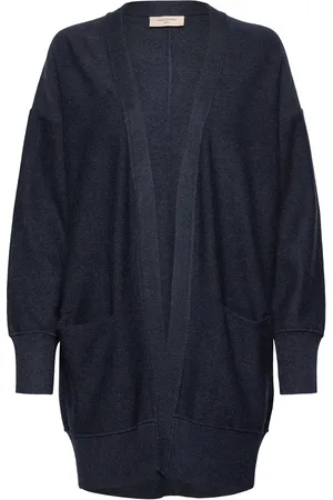 Freequent Fqclaura-L-Car Tops Knitwear Cardigans Navy