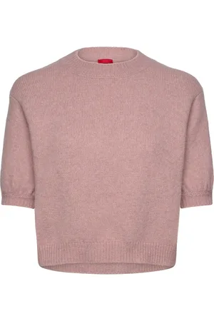 HUGO BOSS Sarety Tops Knitwear Jumpers Pink