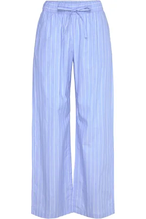 Lindex Trouser Poplin Pyjamas Nattøj Blue