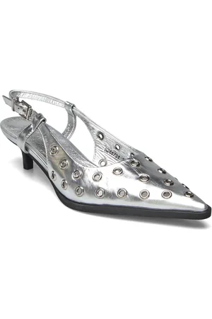 Sofie Schnoor Rileysw Shoe Shoes Sling Backs Heeled Slingbacks Silver