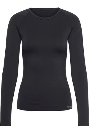 Hummel Hmltif Seamless T-Shirt L/S Sport Women Sport Clothing Sports Tops & T-shirts Sport Long Sleeve Tops Black