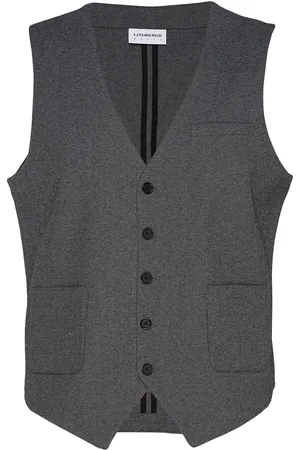 Lindbergh Superflex Knitted Waistcoat Habitvest Grey