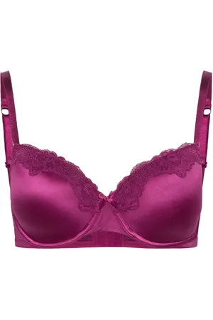 Hunkemöller Lace & Shine Padded Underwired Bra Lingerie Bras & Tops Padded Bras Purple