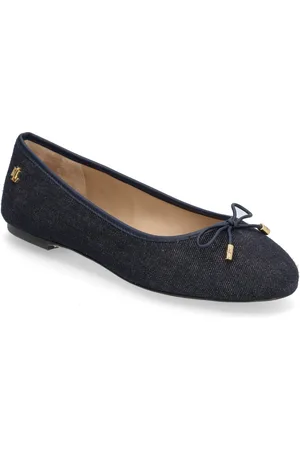Ralph Lauren Jayna Denim Flat Ballerinasko Ballerinaer Navy