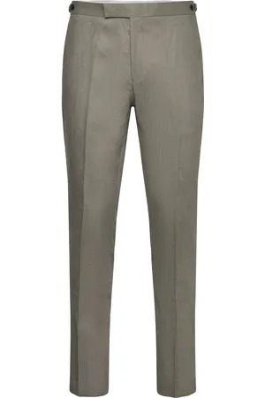 Reiss Halgas Designers Trousers Formal Green
